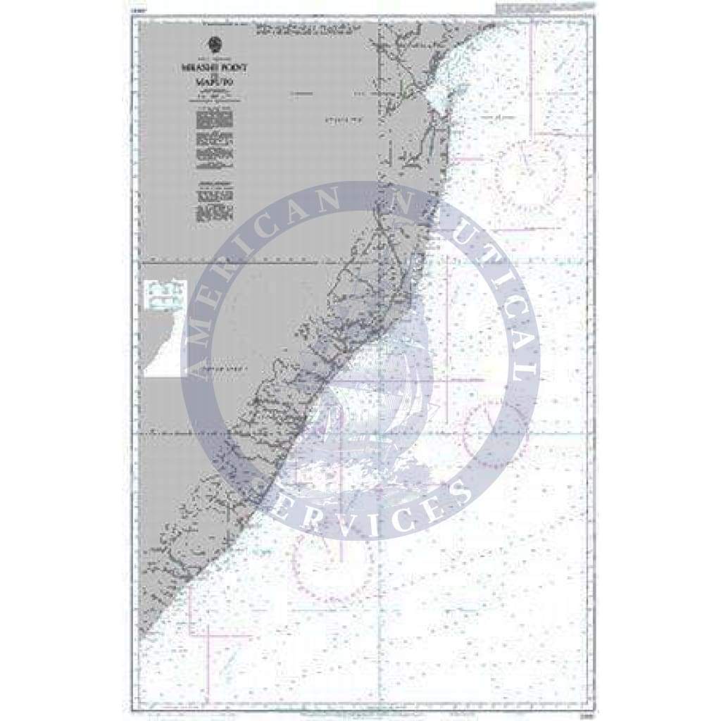 British Admiralty Nautical Chart  3300: Mbashe Point to Maputo