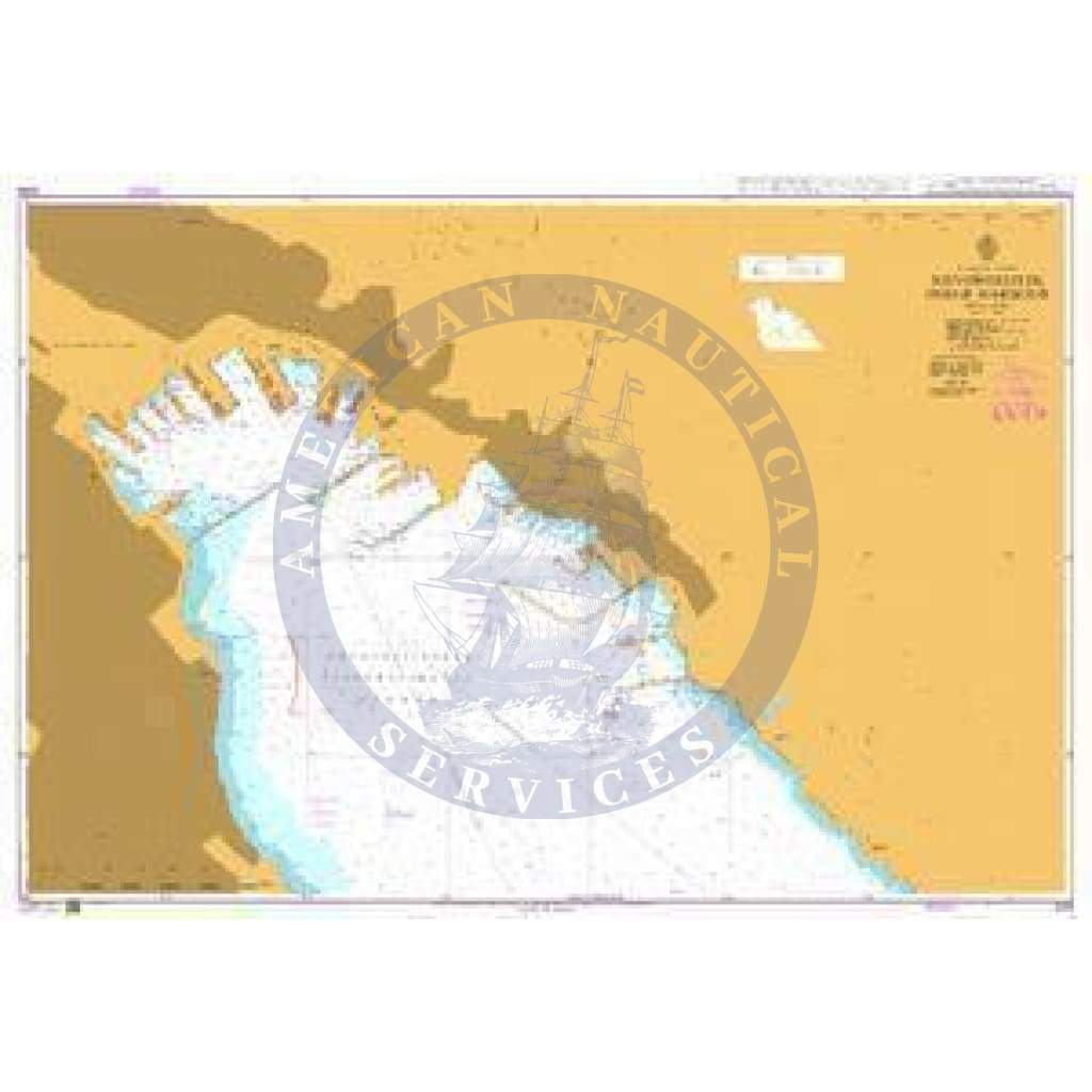British Admiralty Nautical Chart 3318: Novorossiysk Inner Harbour