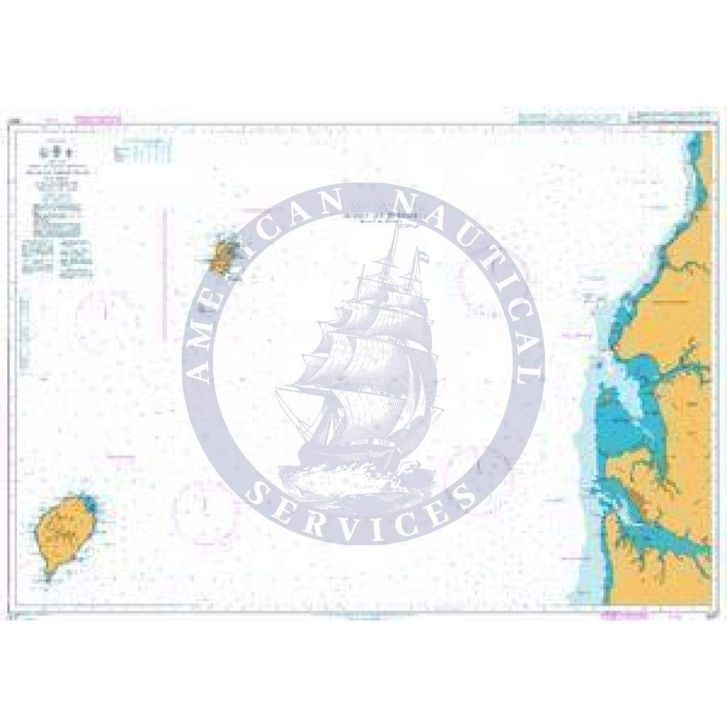 British Admiralty Nautical Chart  3327: Bata to Libreville including Ilhas do Principe and de Sao Tome
