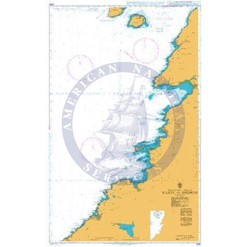 British Admiralty Nautical Chart 3338: Kilkee to Inisheer