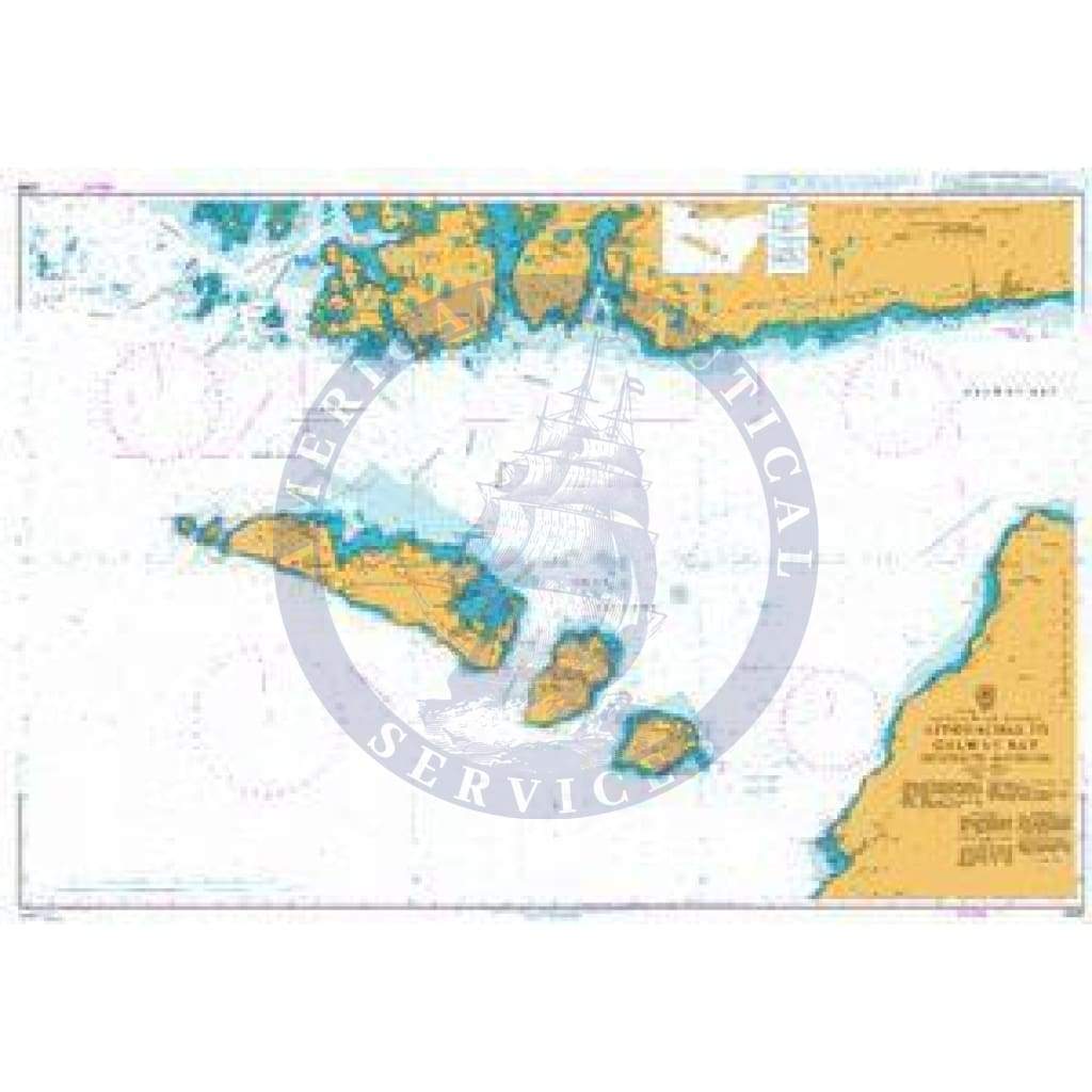 British Admiralty Nautical Chart  3339: Approaches to Galway Bay including the Aran Islands