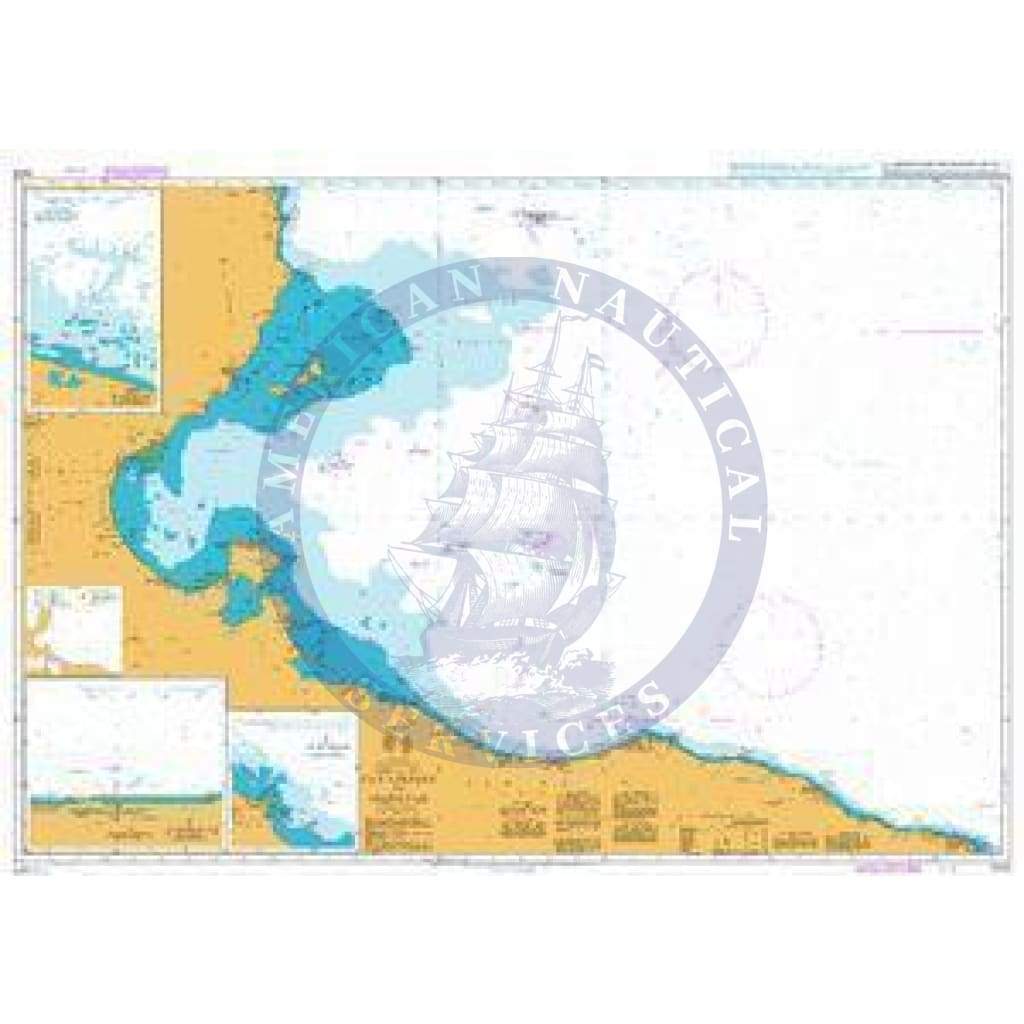 British Admiralty Nautical Chart 3403: Mediterranean Sea, Tunisia and Libya, Cap Afrique to Misratah
