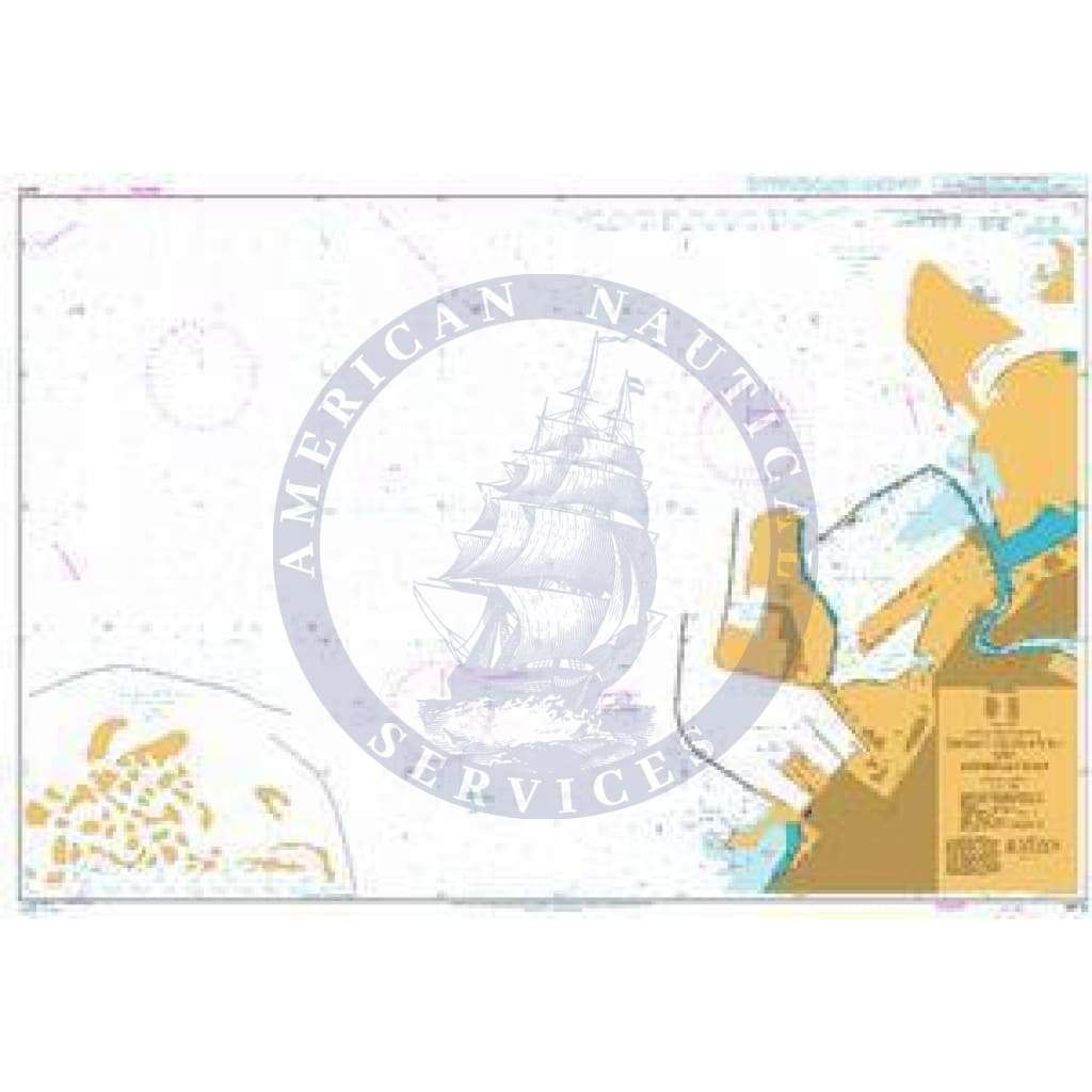 British Admiralty Nautical Chart 3414: United Arab Emirates, Dubai (Dubayy) and Approaches