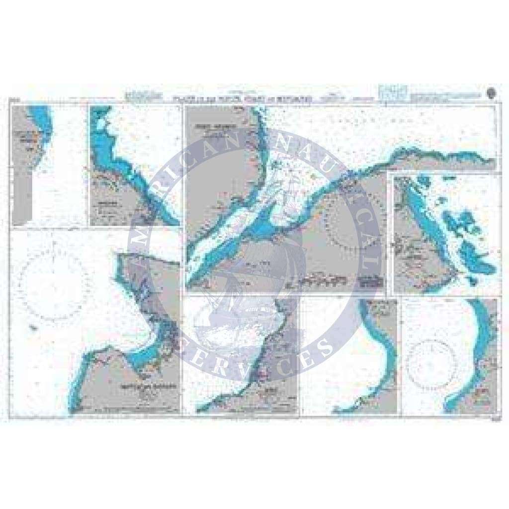British Admiralty Nautical Chart  3426: Plans on the North Coast of Mindanao