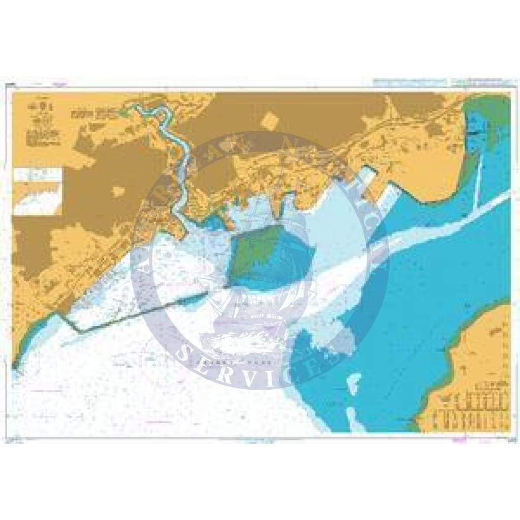 British Admiralty Nautical Chart  3428: France - West Coast, Brest