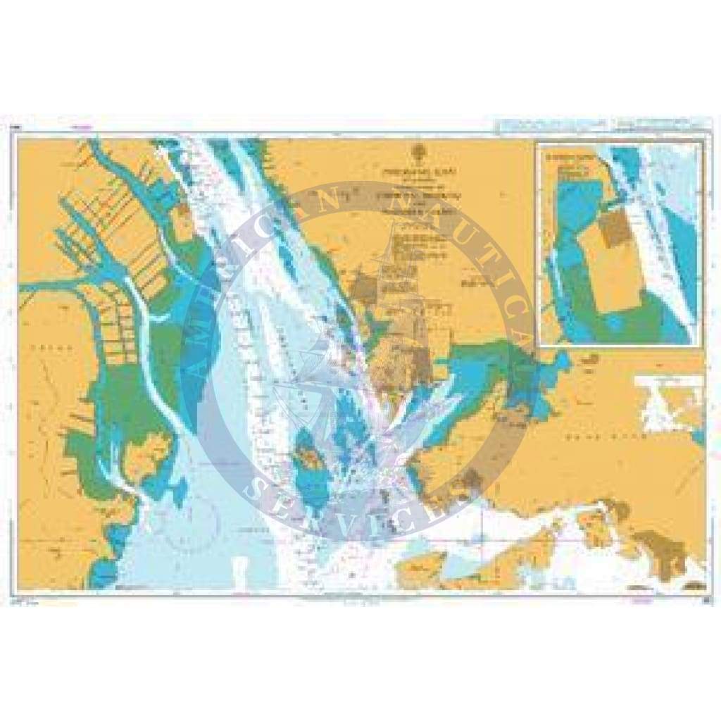 British Admiralty Nautical Chart 343: China - South Coast, Zhujiang Kou
