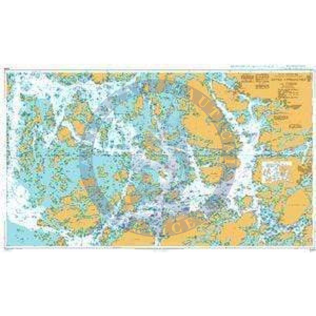 British Admiralty Nautical Chart  3439: Outer Approaches to Turku