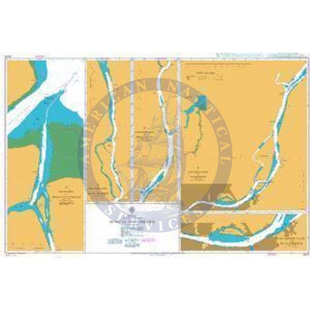 British Admiralty Nautical Chart 3476: Sungai Palembang