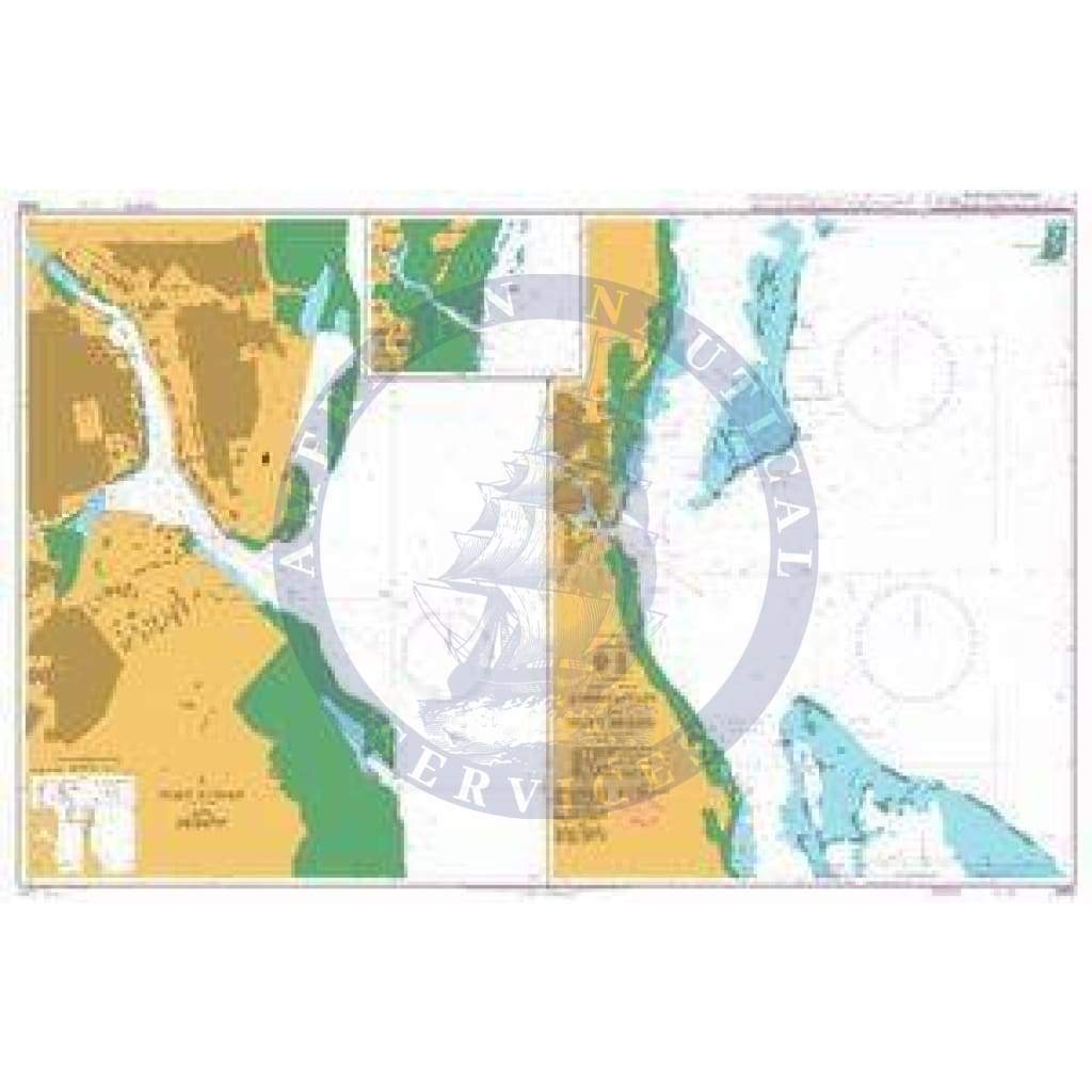 British Admiralty Nautical Chart 3492: Red Sea – Sudan, Approaches to Port Sudan