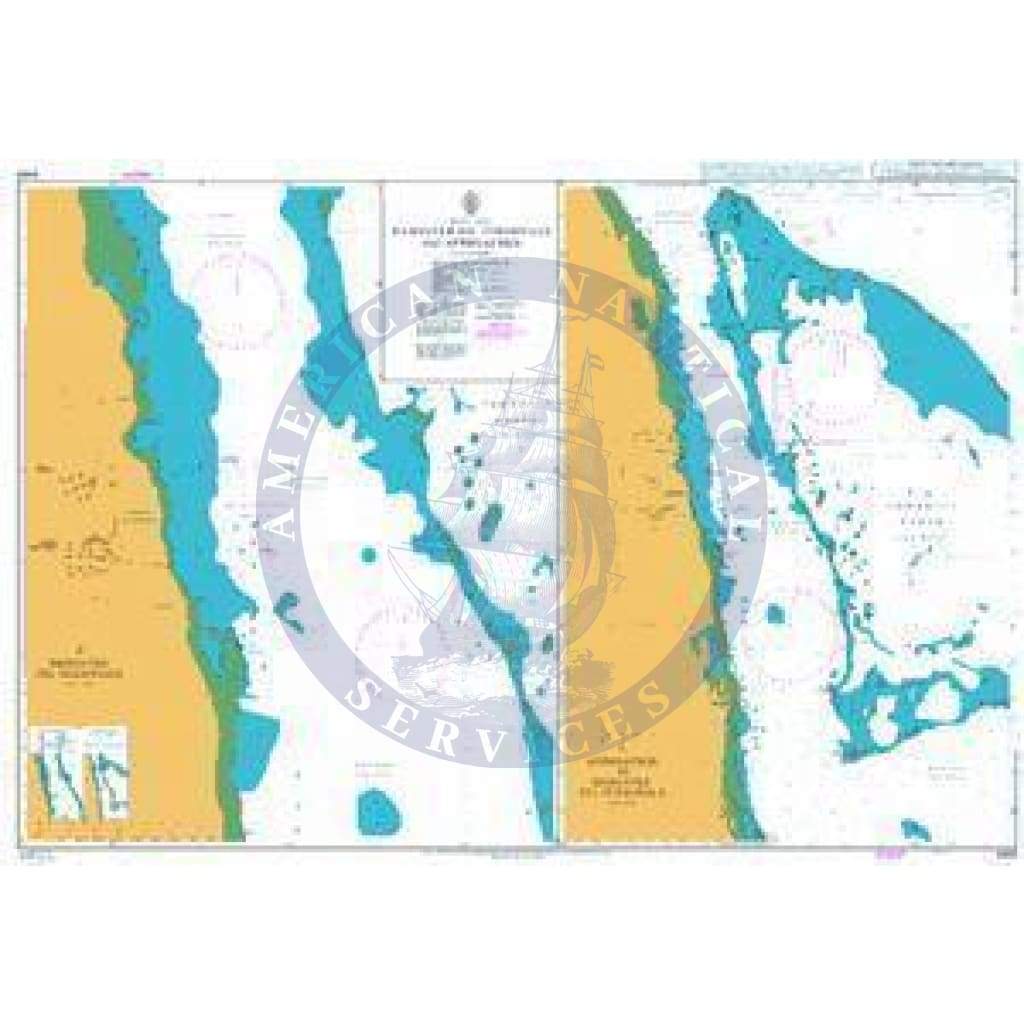 British Admiralty Nautical Chart 3493: Bashayer Oil Terminals and Approaches