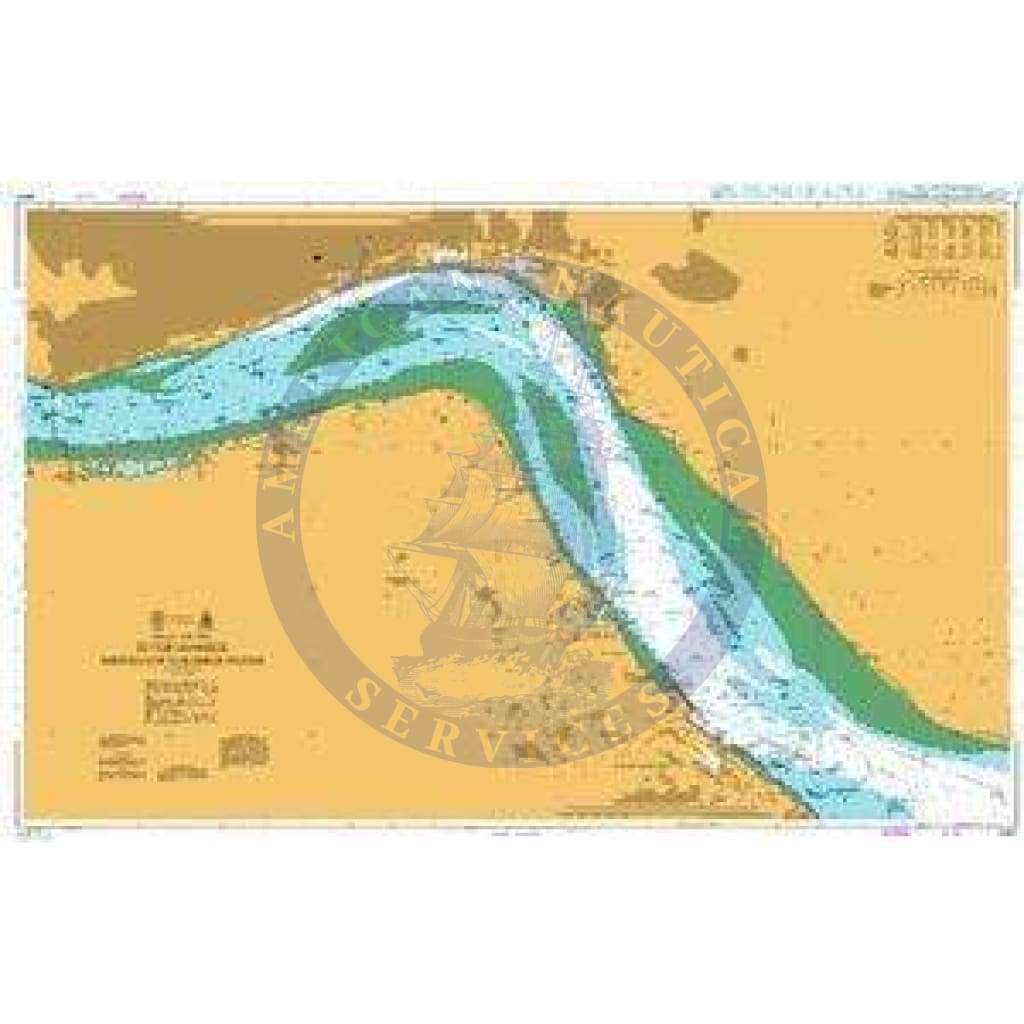 British Admiralty Nautical Chart 3497: England - East Coast, River Humber - Immingham to Humber Bridge and the Rivers Ouse and Trent