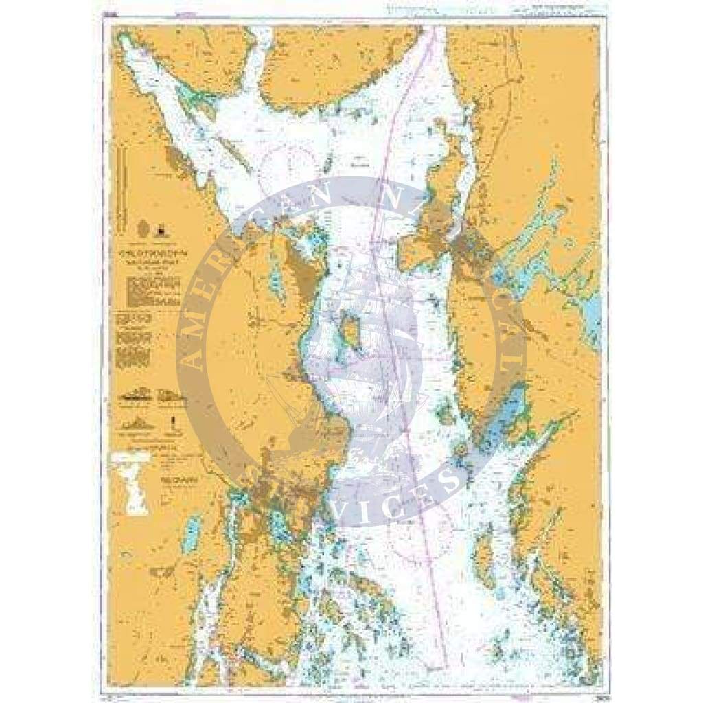 British Admiralty Nautical Chart  3500: Norway – South Coast, Oslofjorden, Southern Part