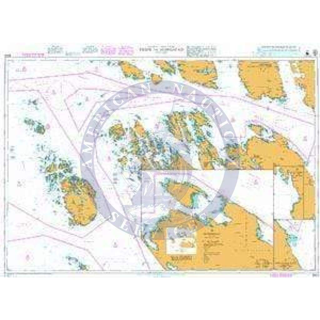 British Admiralty Nautical Chart 3504: Norway - West Coast, Fedje to Mongstad