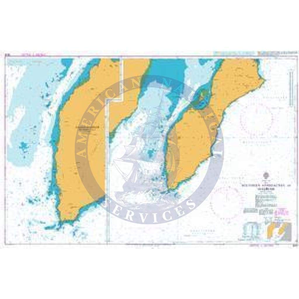 British Admiralty Nautical Chart 3519: Southern Approaches to Masirah