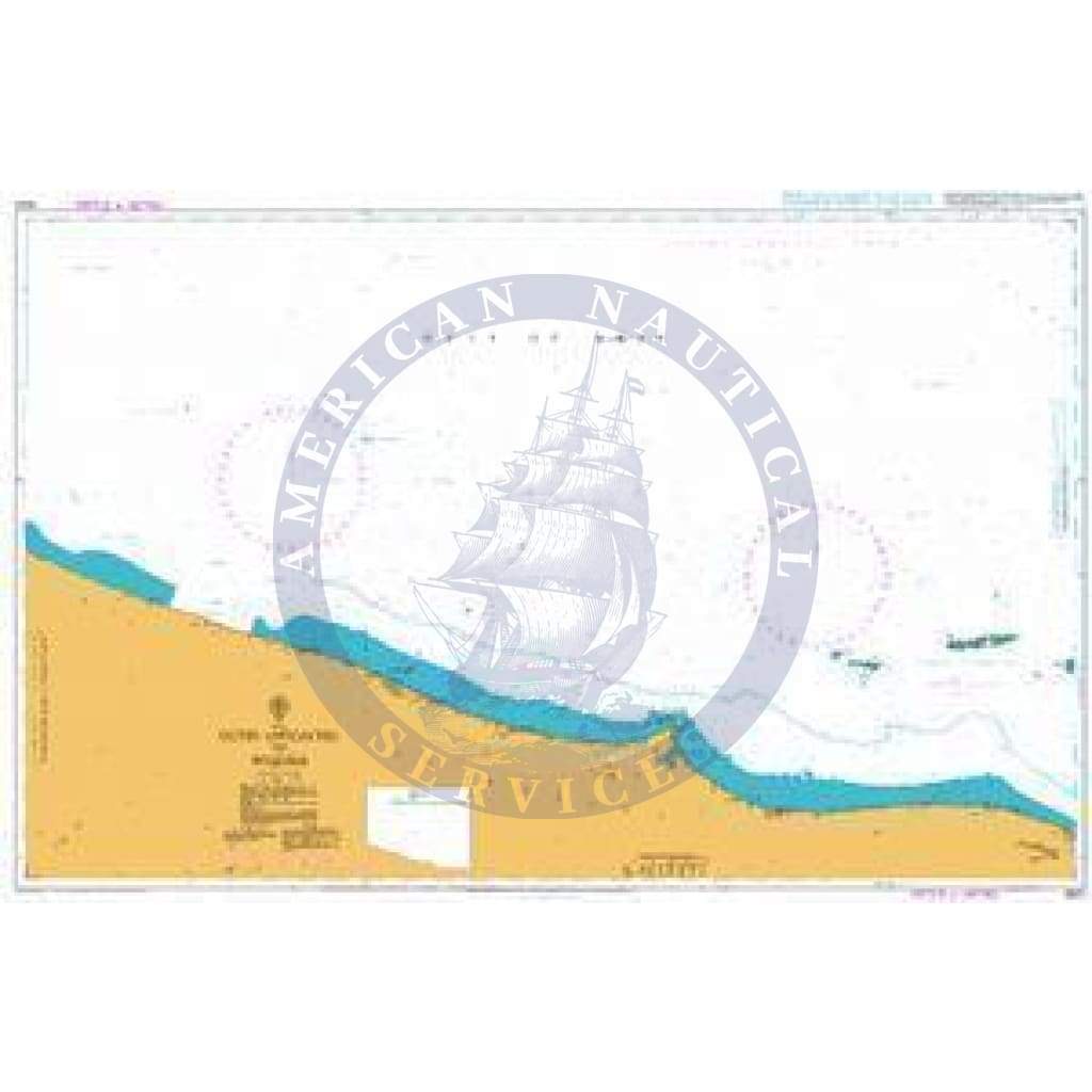 British Admiralty Nautical Chart 3523: Oman, Outer Approaches to Said Bin Sultan Naval Base