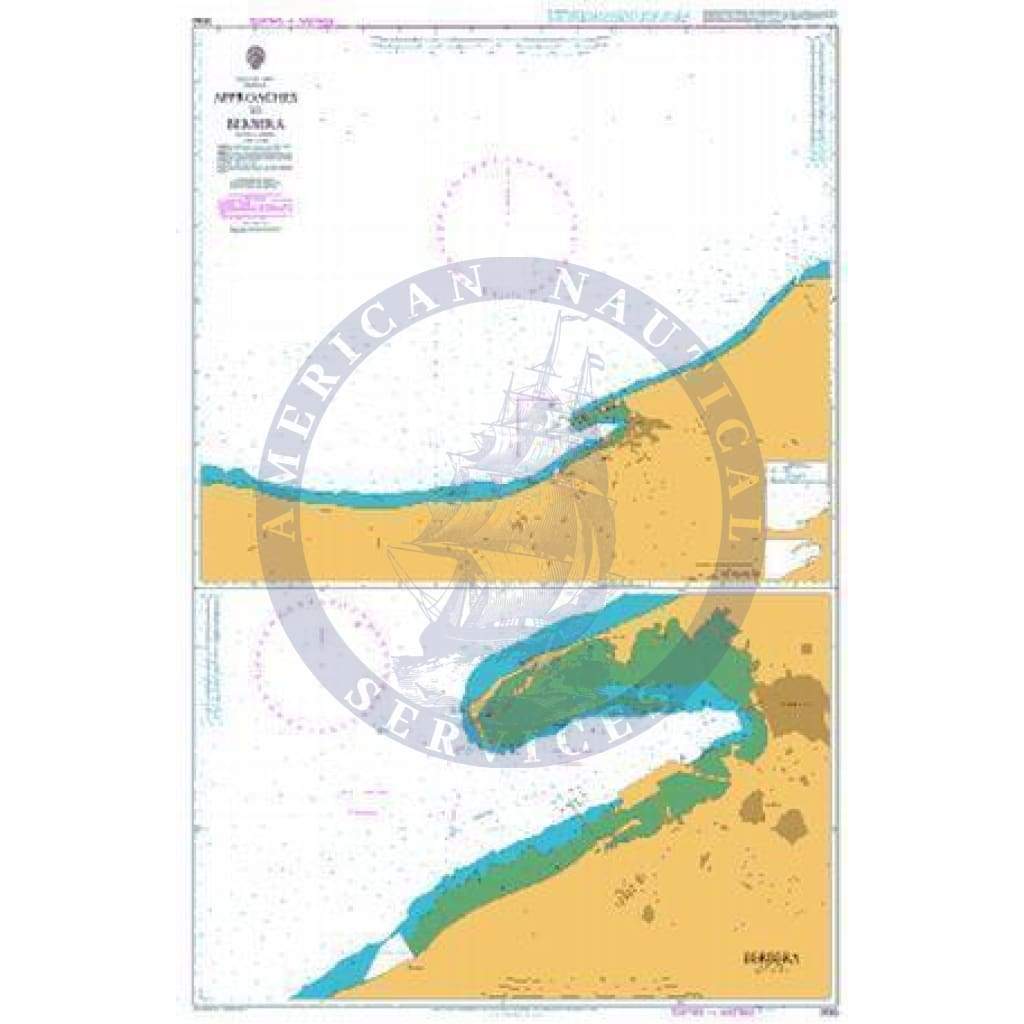 British Admiralty Nautical Chart 3530: Approaches to Berbera