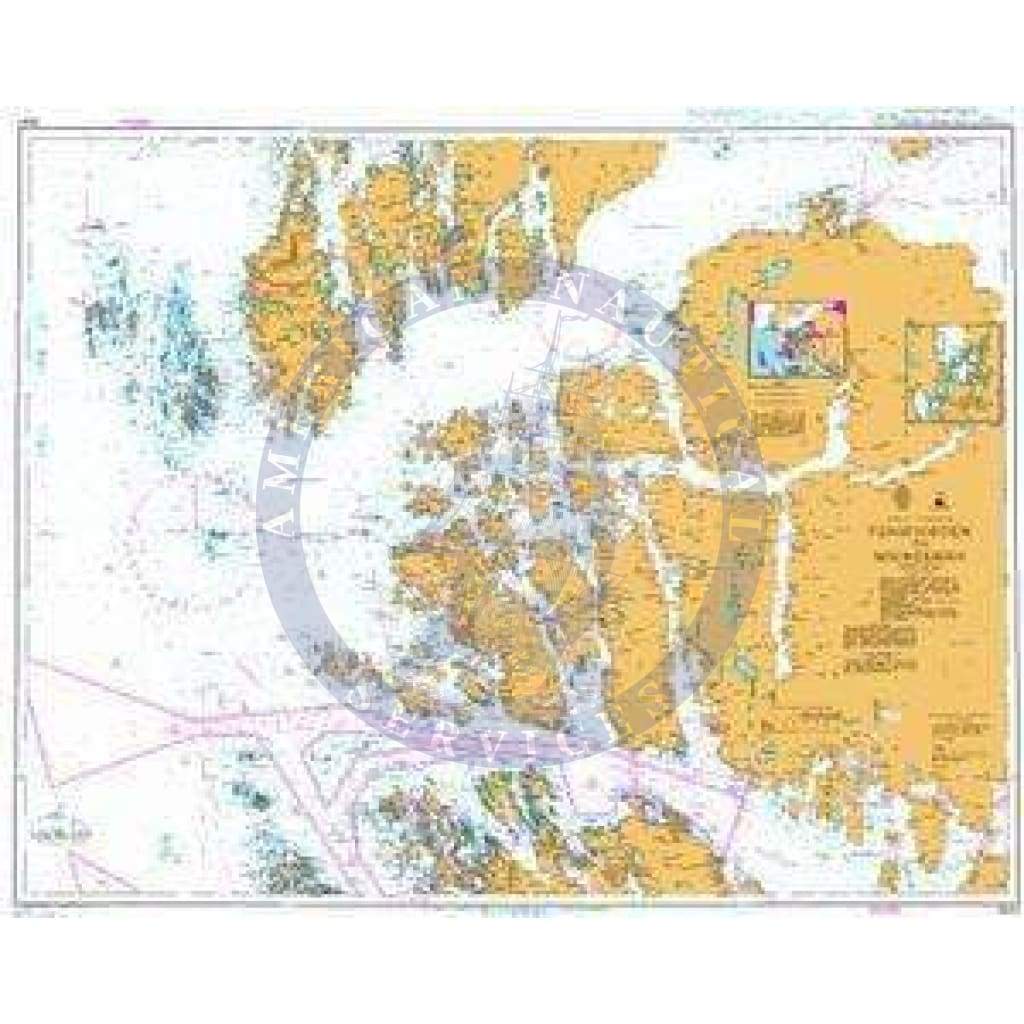 British Admiralty Nautical Chart 3531: Norway - West Coast, Fensfjorden to Sognesjøen