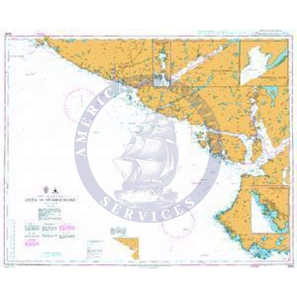 British Admiralty Nautical Chart 3536: Norway - South West Coast, Lista to Svåholmane