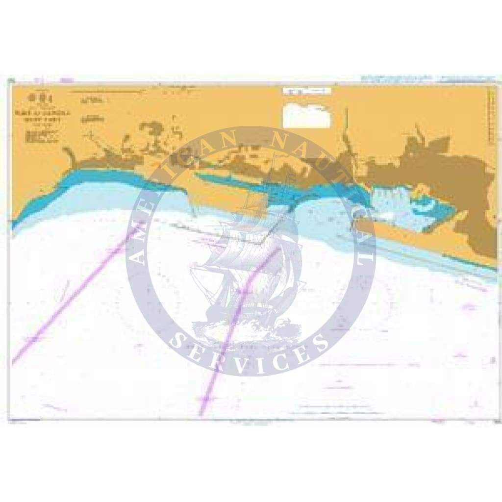 British Admiralty Nautical Chart 354: Port of Genova West Part