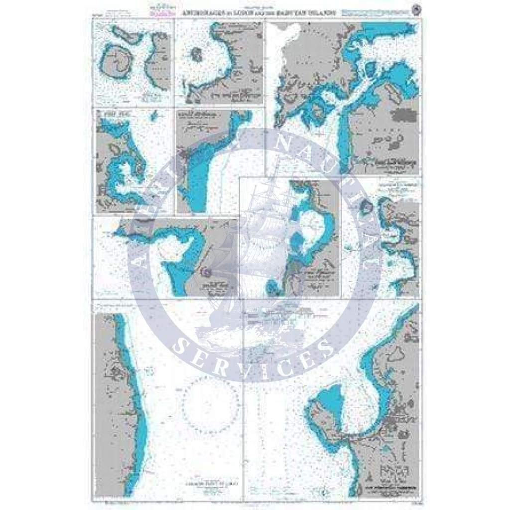 British Admiralty Nautical Chart 3545: Philippine Islands, Anchorages in Luzon and the Babuyan Islands