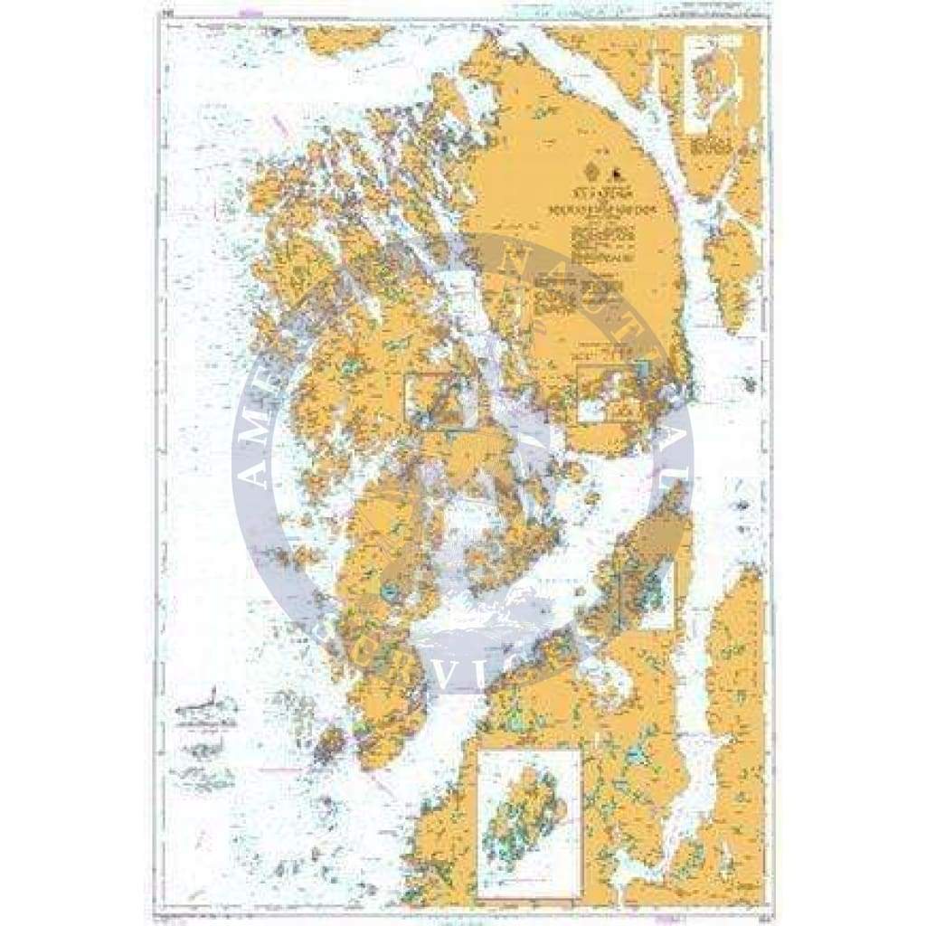 British Admiralty Nautical Chart 3547: Norway - South Coast, Ryvarden to Selbjørnsfjorden
