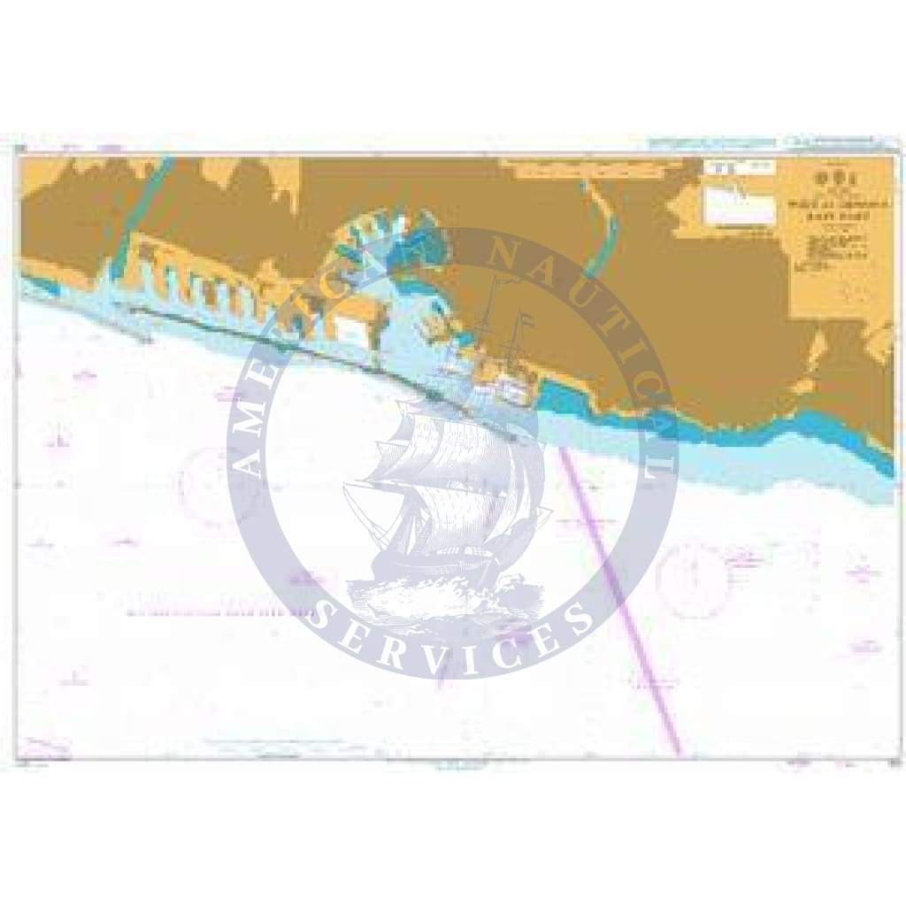 British Admiralty Nautical Chart 355: Italy - West Coast, Port of Genova, East Part