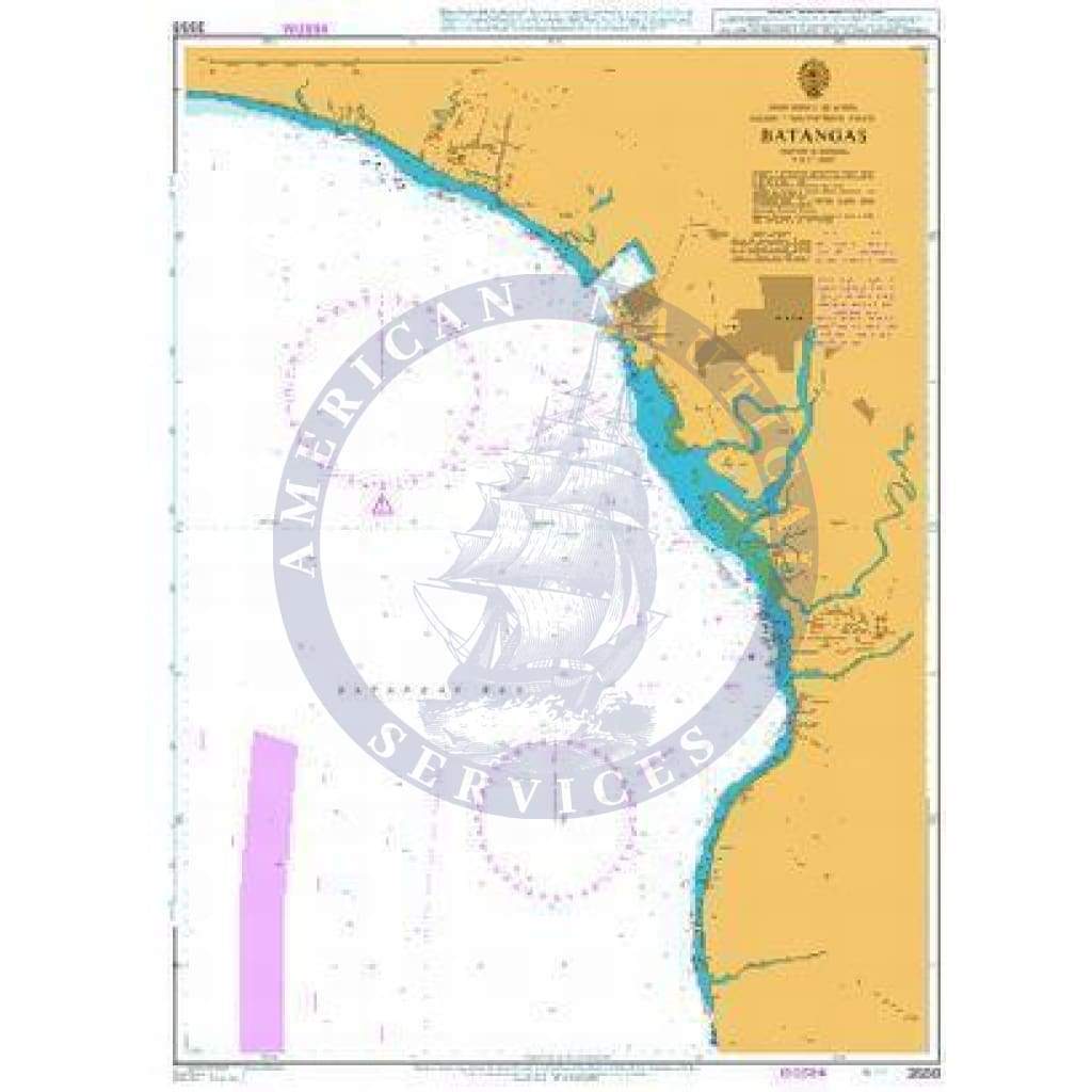 British Admiralty Nautical Chart 3558: Batangas