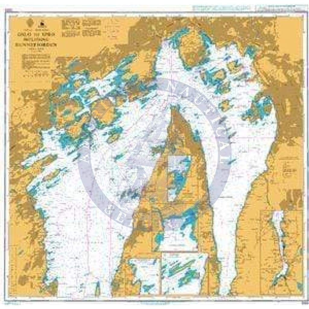 British Admiralty Nautical Chart 3562: Oslo to Spro including Bunnefjorden