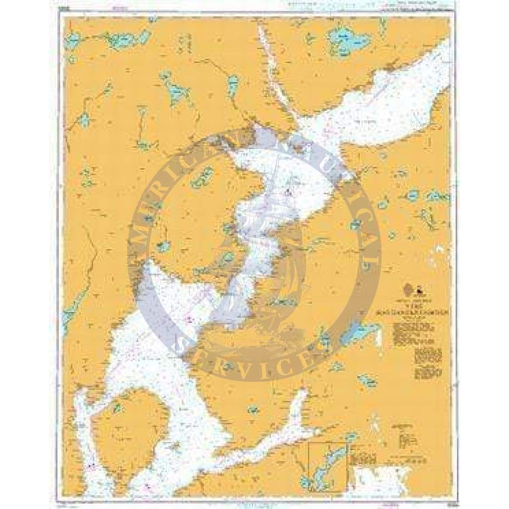 British Admiralty Nautical Chart 3564: Norway - West Coast, Ytre Hardangerfjorden