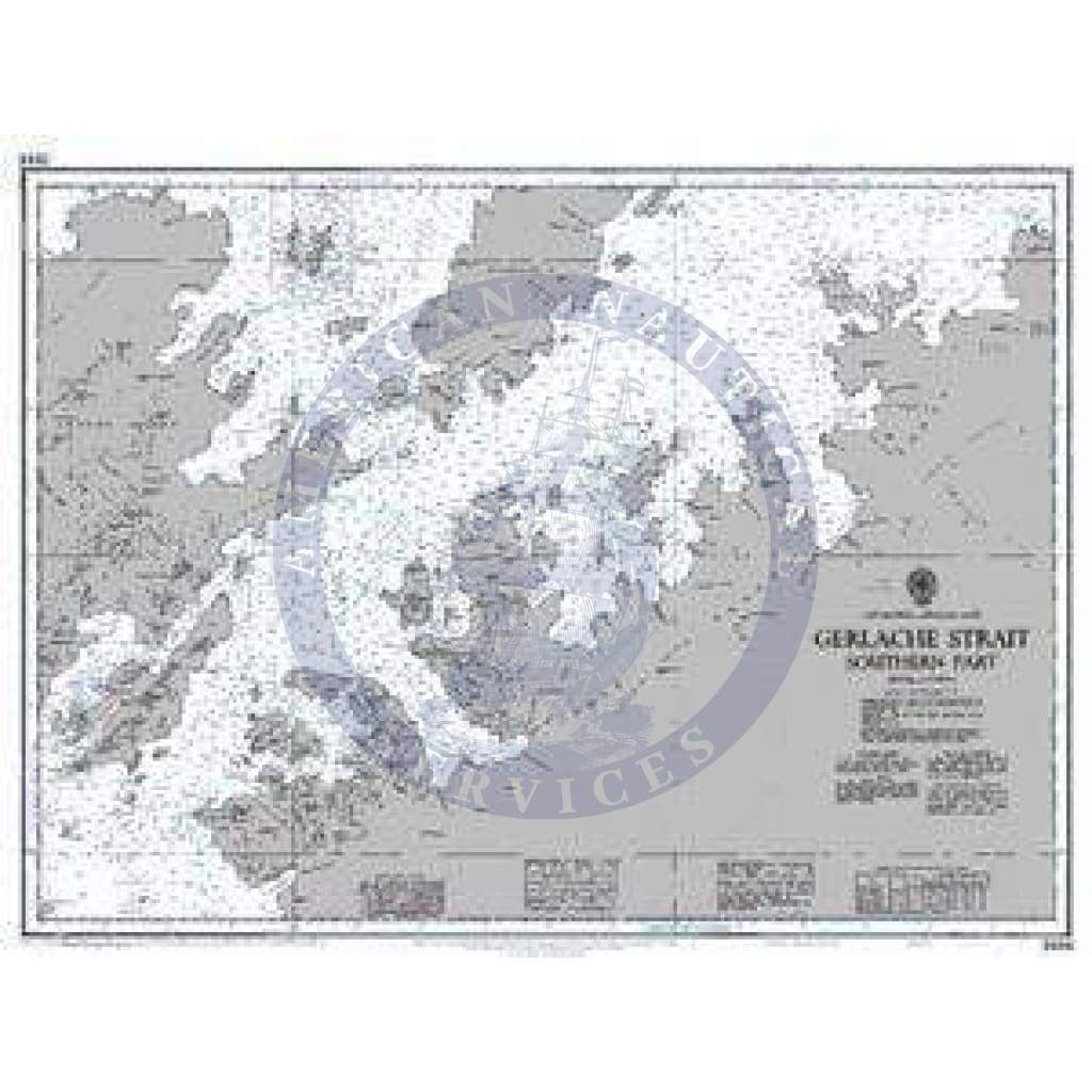 British Admiralty Nautical Chart 3566: Gerlache Strait Southern Part