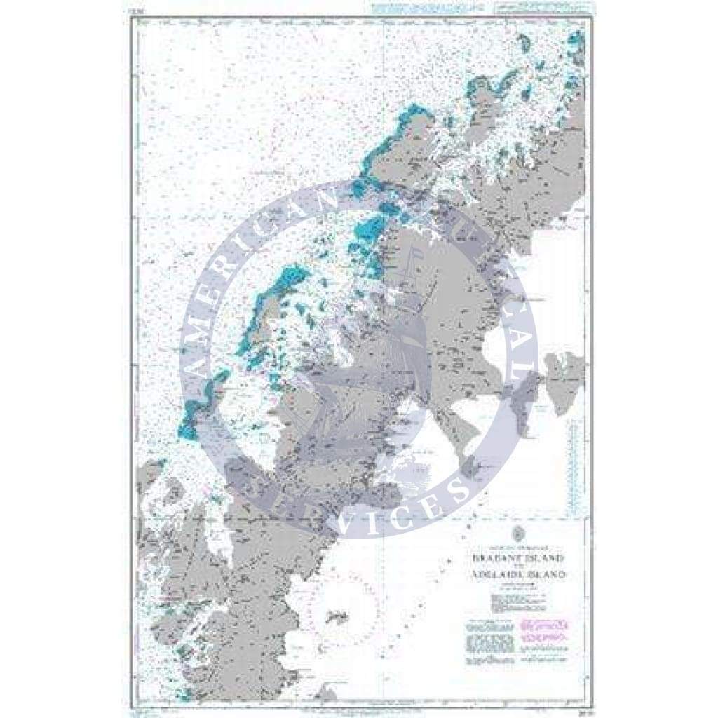 British Admiralty Nautical Chart 3570: Brabant Island to Adelaide Island