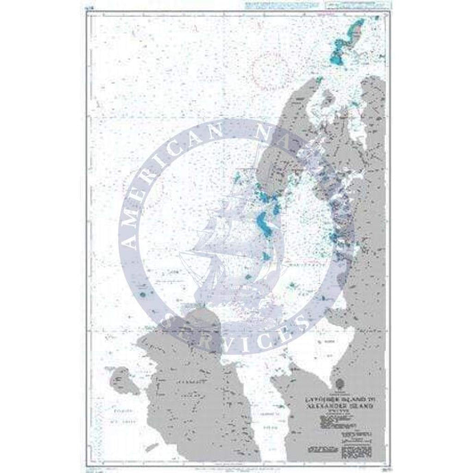 British Admiralty Nautical Chart 3571: Lavoisier Island to Alexander Island