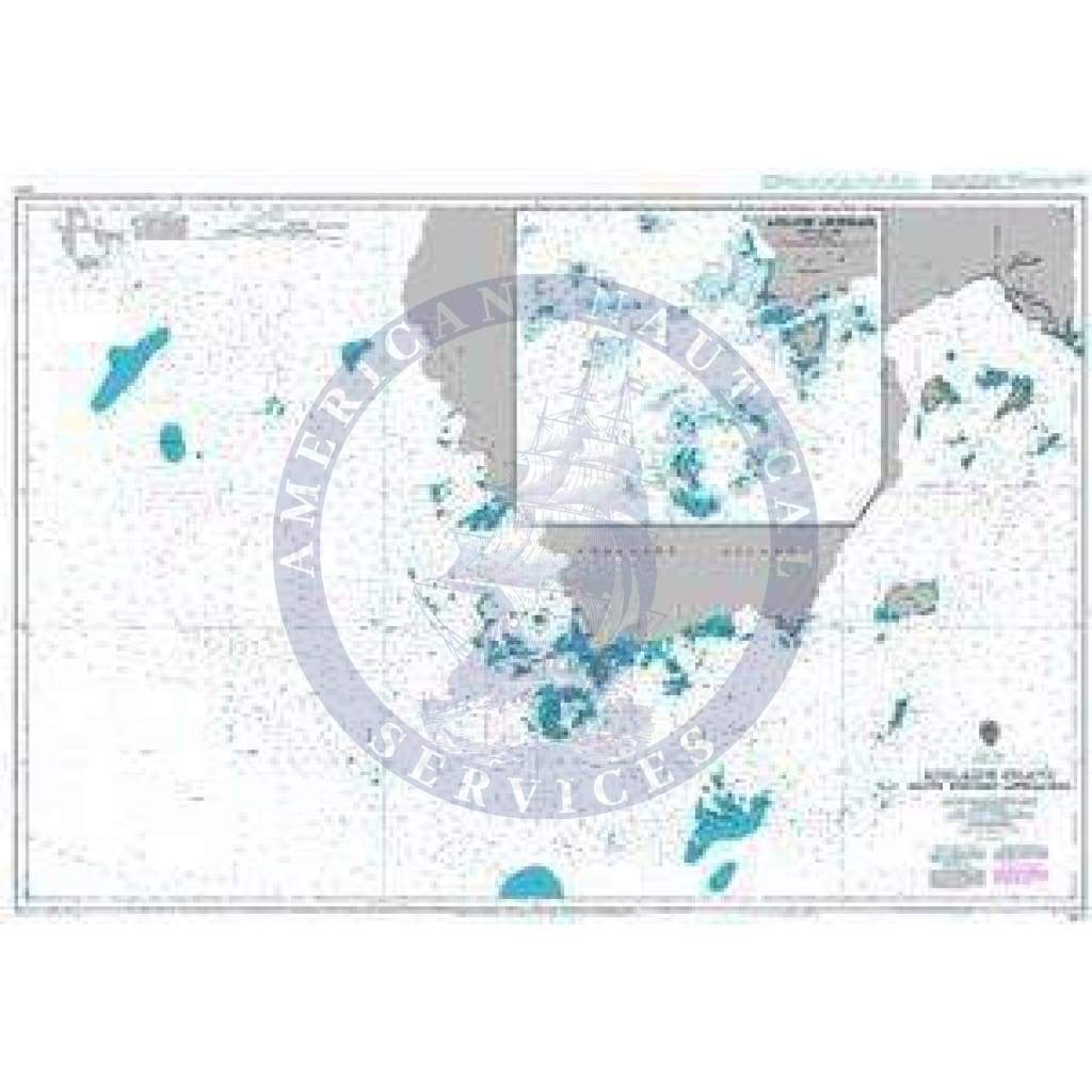 British Admiralty Nautical Chart 3577: Adelaide Island South Western Approaches
