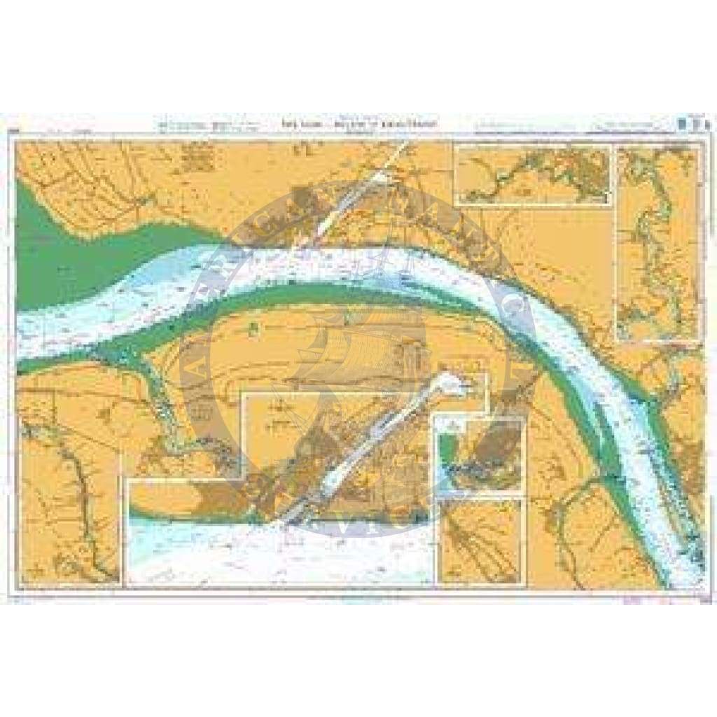 British Admiralty Nautical Chart 3625: North Sea – Germany, The Elbe - Belum to Krautsand