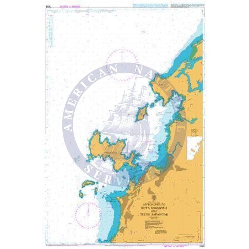 British Admiralty Nautical Chart 3626: Approaches to Kota Kinabalu and Teluk Sapangar