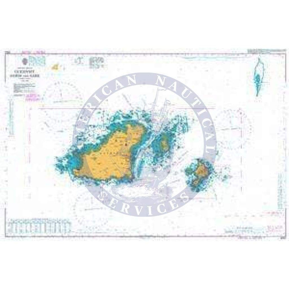British Admiralty Nautical Chart 3654: Guernsey Herm and Sark - Amnautical