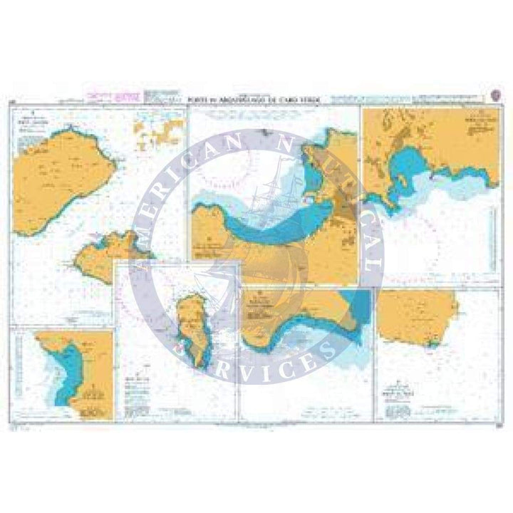 British Admiralty Nautical Chart 367: Ports in Cabo Verde - Amnautical