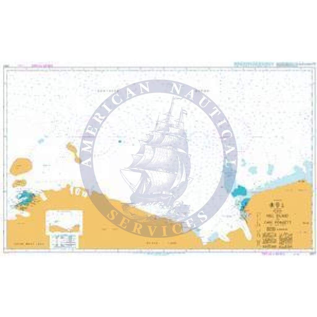 British Admiralty Nautical Chart 3707: Mill Island to Cape Poinsett
