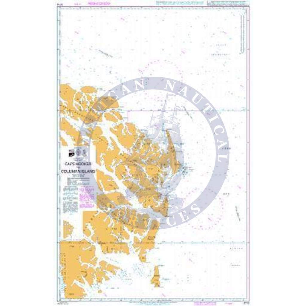 British Admiralty Nautical Chart 3710: Cape Hooker to Coulman Island