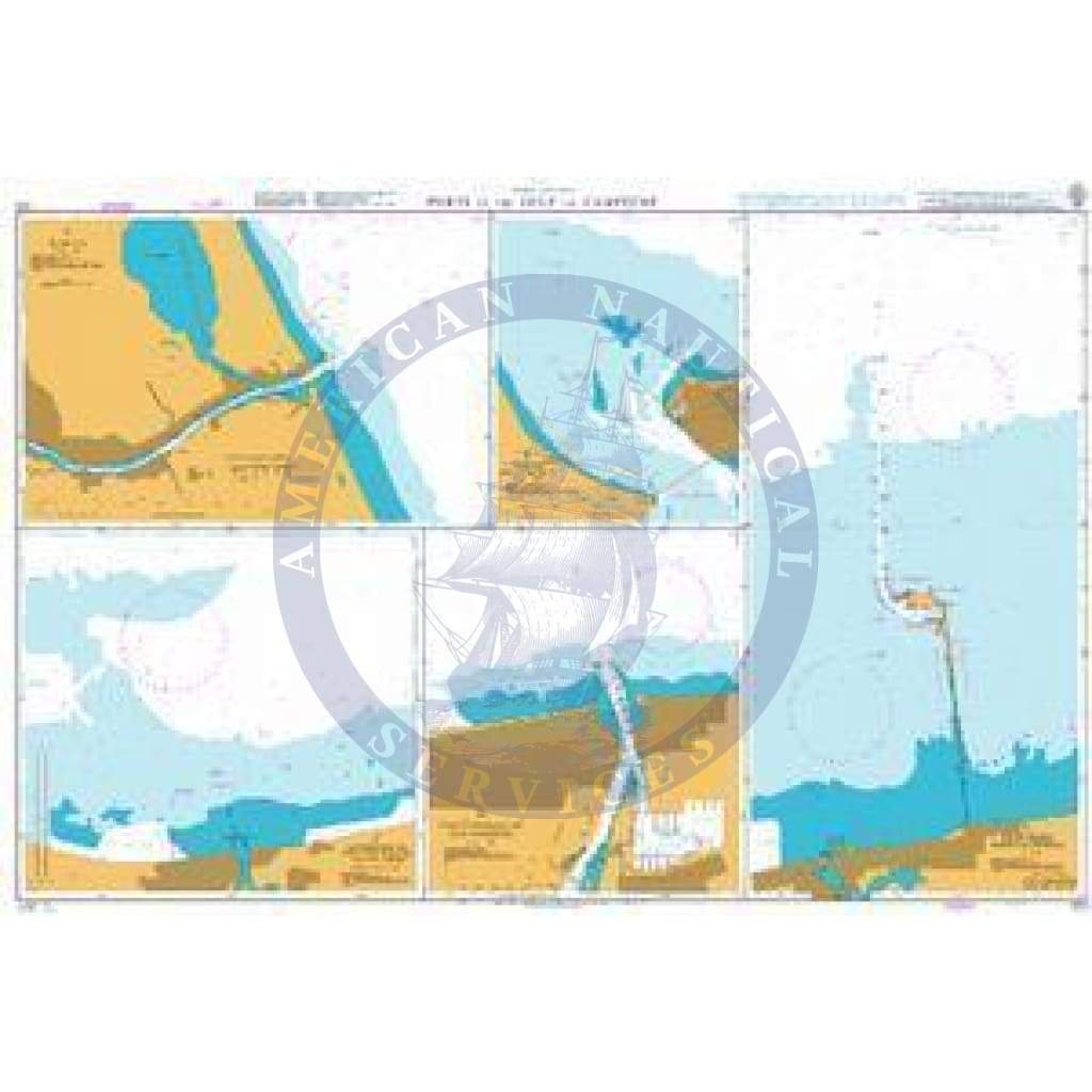 British Admiralty Nautical Chart 372: Mexico - East Coast, Ports in the Gulf of Campeche