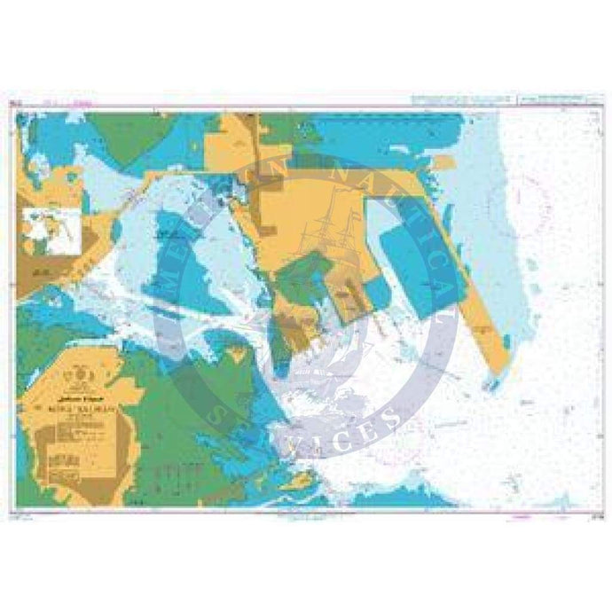 British Admiralty Nautical Chart 3736: The Kingdom of Bahrain, Mina' Salman and Approaches