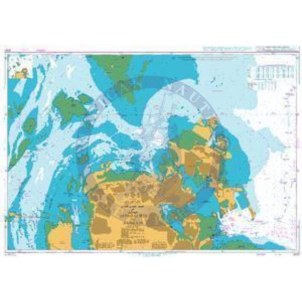 British Admiralty Nautical Chart 3737: Approaches to Bahrain