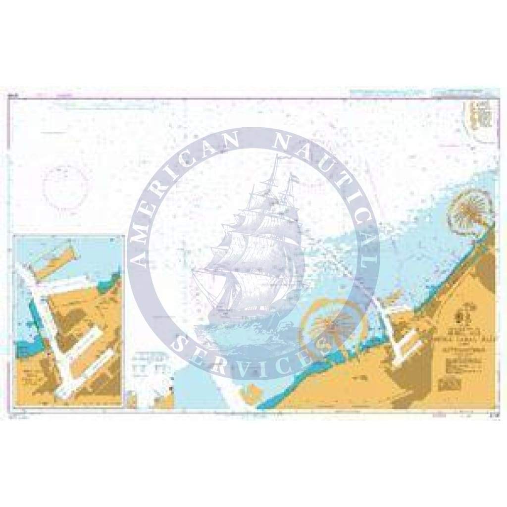 British Admiralty Nautical Chart 3739: United Arab Emirates, Jebel Ali (Mīnā' Jabal 'Ālī) and Approaches