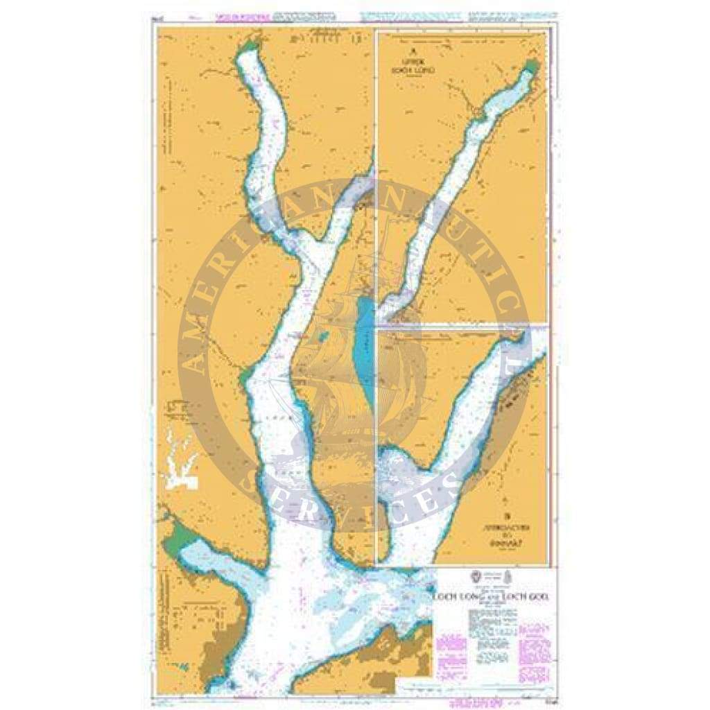 British Admiralty Nautical Chart 3746: Scotland – West Coast, Firth of Clyde, Loch Long and Loch Goil
