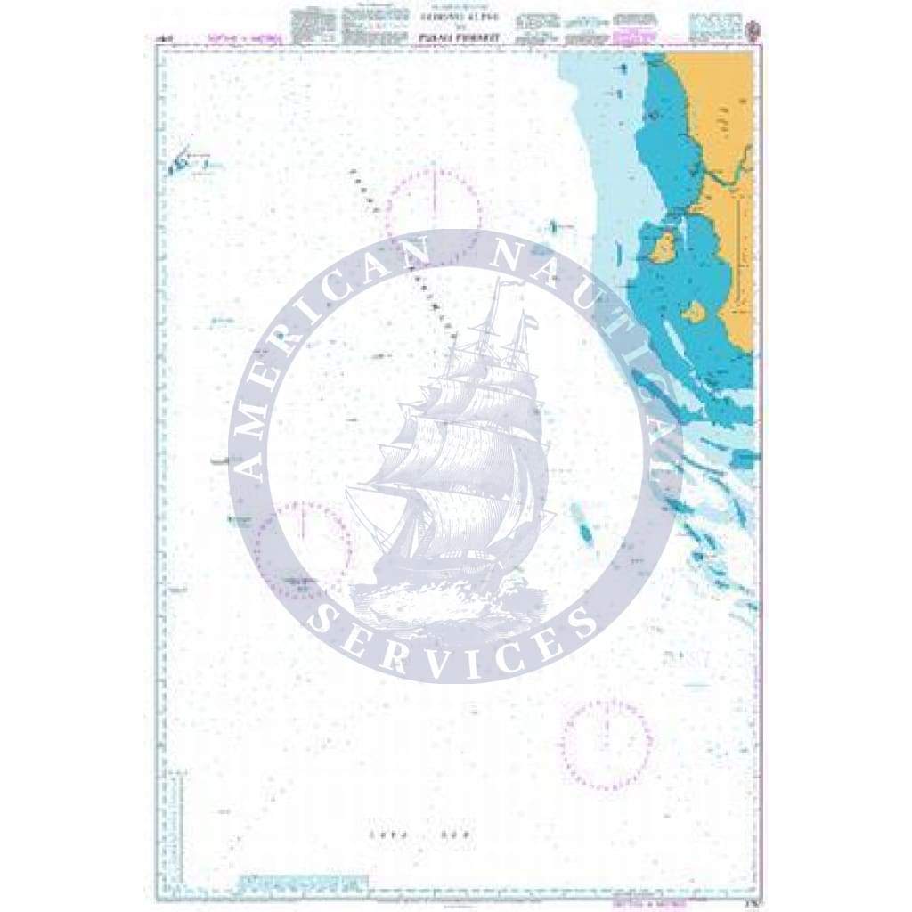 British Admiralty Nautical Chart 3757: Gosong Aling to Pulau Pesemut