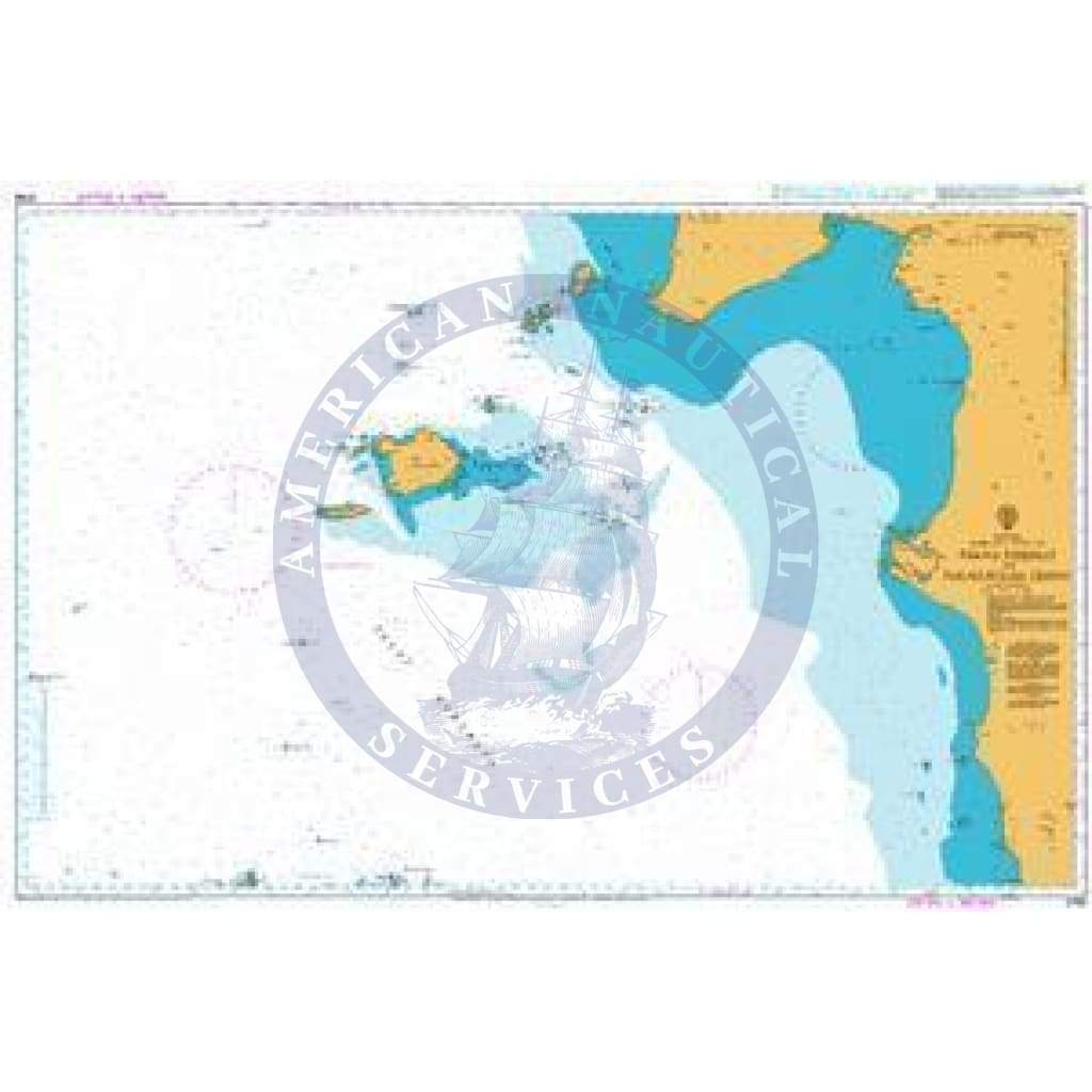 British Admiralty Nautical Chart 3758: Pulau Pesemut to Pulau Pulau Leman