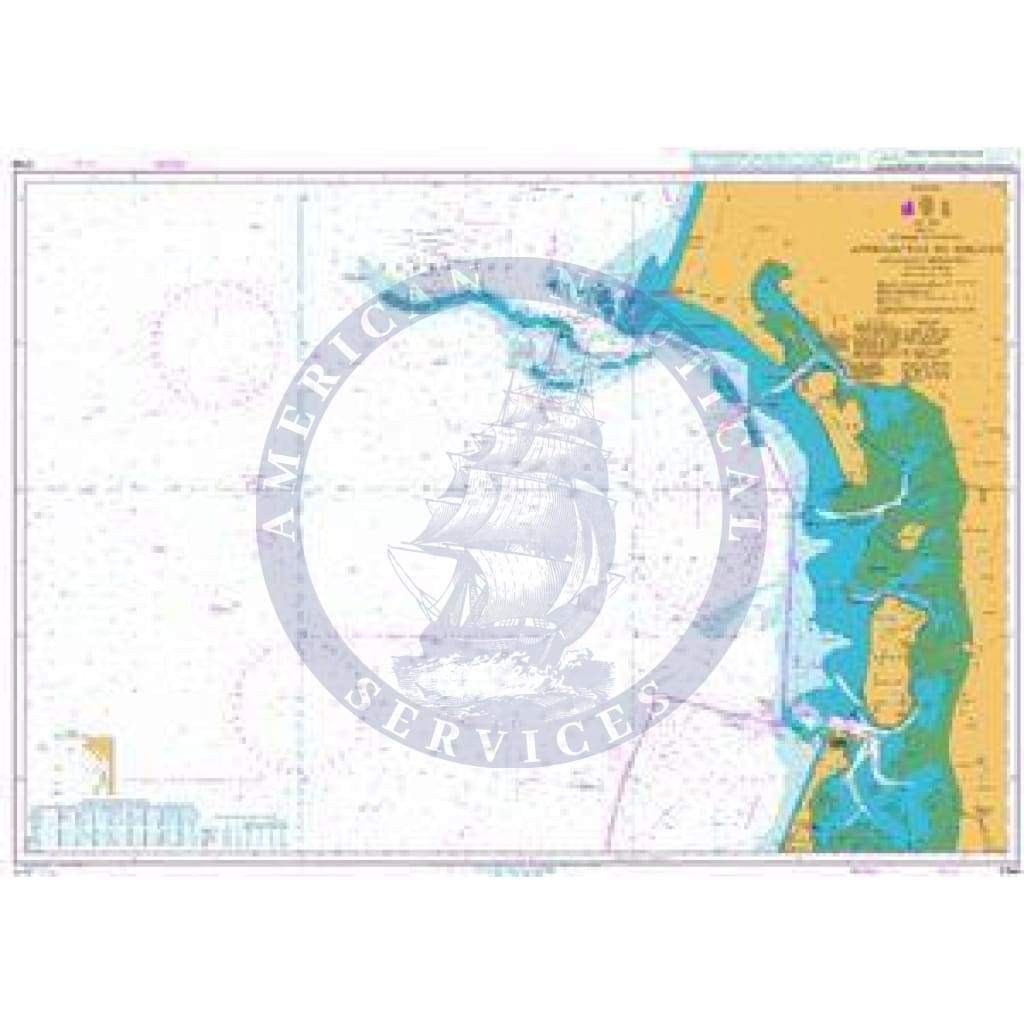 British Admiralty Nautical Chart 3766: Approaches to Esbjerg including Horns Rev