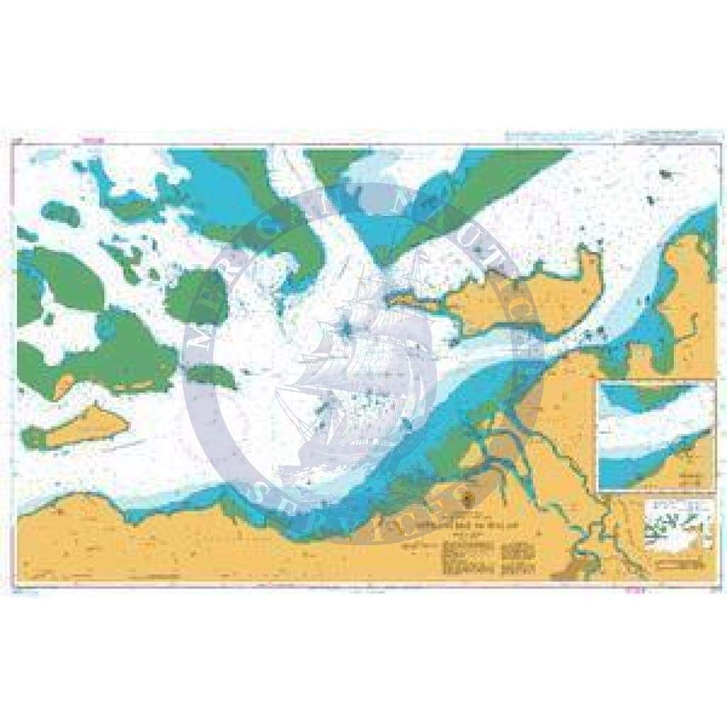 British Admiralty Nautical Chart 377: Approaches to Malau