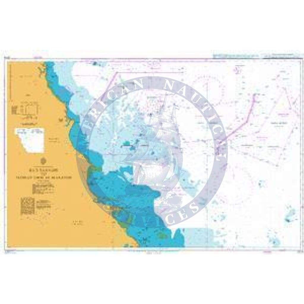 British Admiralty Nautical Chart 3774: Saudi Arabia and Kuwait, Ra's Tanāqīb to Jazīrat Umm al Marādim