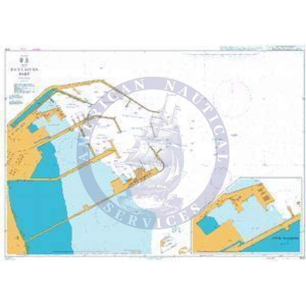 British Admiralty Nautical Chart  3781: Qatar, Ra's Laffan Port